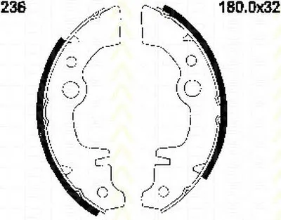 Комплект тормозных колодок, стояночная тормозная система TRISCAN купить