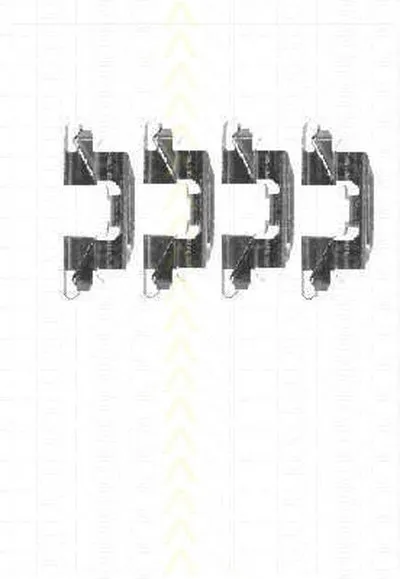 Комплектующие, колодки дискового тормоза TRISCAN купить