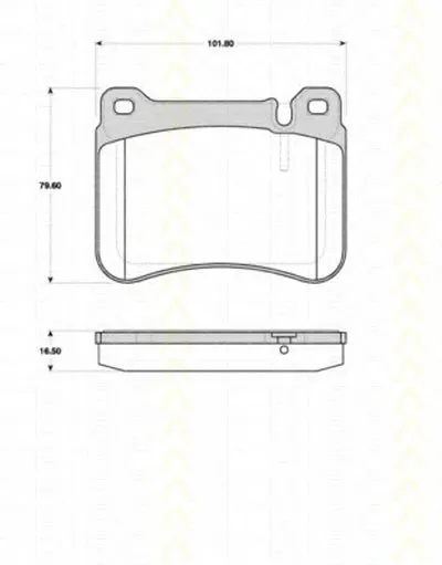 Комплект тормозных колодок, дисковый тормоз TRISCAN купить