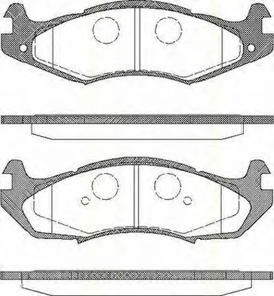Комплект тормозных колодок, дисковый тормоз TRISCAN купить