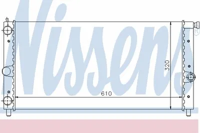 Радиатор, охлаждение двигателя NISSENS купить