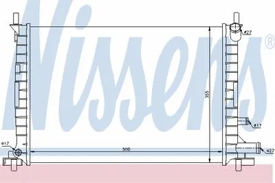 Радиатор, охлаждение двигателя NISSENS купить