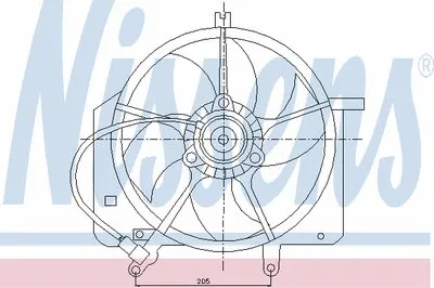 Вентилятор, охлаждение двигателя NISSENS купить