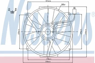 Вентилятор, охлаждение двигателя NISSENS купить