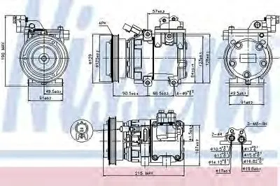 Компрессор, кондиционер NISSENS купить