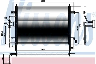 Конденсатор, кондиционер NISSENS купить