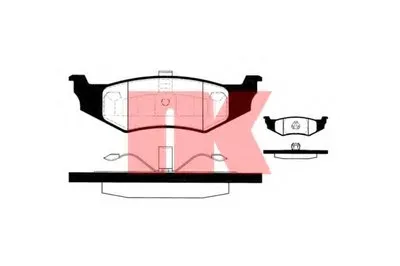 Комплект тормозных колодок, дисковый тормоз NK купить