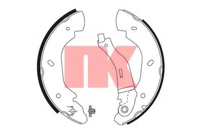 Комплект тормозных колодок NK купить