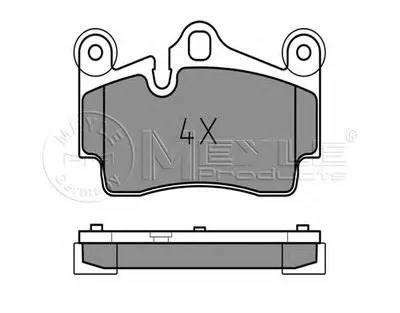 Комплект тормозных колодок, дисковый тормоз MEYLE купить