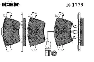 Комплект тормозных колодок, дисковый тормоз ICER купить