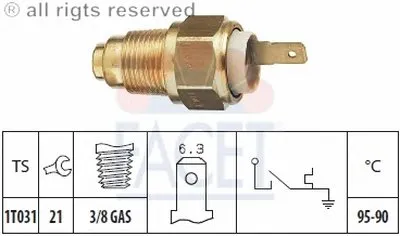 Термовыключатель, вентилятор радиатора FACET купить