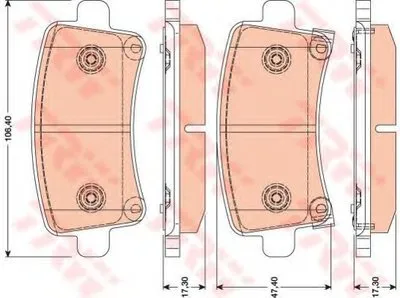 Комплект тормозных колодок, дисковый тормоз COTEC TRW купить