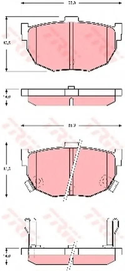 Комплект тормозных колодок, дисковый тормоз TRW купить