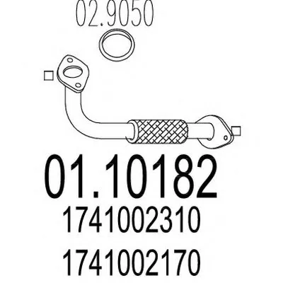 Труба выхлопного газа MTS купить