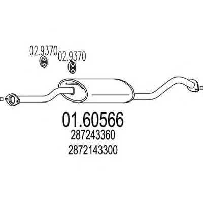 Глушитель выхлопных газов конечный MTS купить