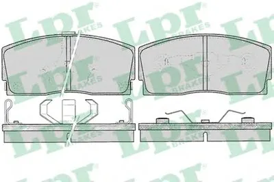 Комплект тормозных колодок, дисковый тормоз LPR купить