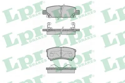 Комплект тормозных колодок, дисковый тормоз LPR купить