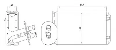 Теплообменник, отопление салона NRF купить