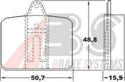 Комплект тормозных колодок, дисковый тормоз A.B.S. купить