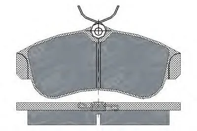 Комплект тормозных колодок, дисковый тормоз SCT Germany купить