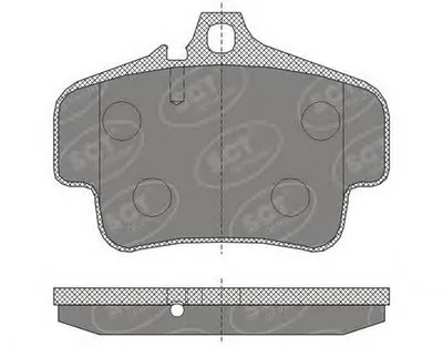 Комплект тормозных колодок, дисковый тормоз SCT Germany купить
