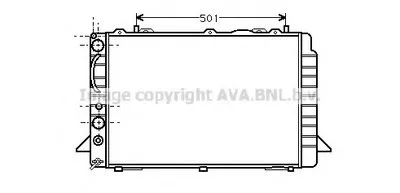Радиатор, охлаждение двигателя AVA QUALITY COOLING купить