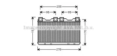 Теплообменник, отопление салона AVA QUALITY COOLING купить