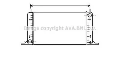 Радиатор, охлаждение двигателя AVA QUALITY COOLING купить