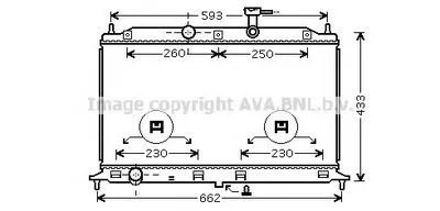 Радиатор, охлаждение двигателя AVA QUALITY COOLING купить