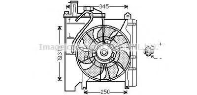 Вентилятор, охлаждение двигателя AVA QUALITY COOLING купить