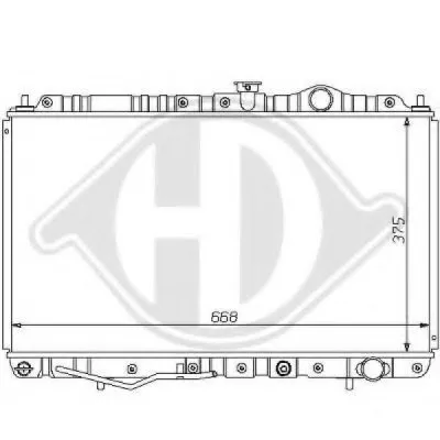 Радиатор, охлаждение двигателя DIEDERICHS купить