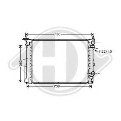 Радиатор, охлаждение двигателя DIEDERICHS купить