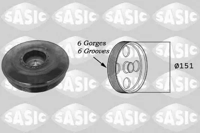 Ременный шкив, коленчатый вал SASIC купить