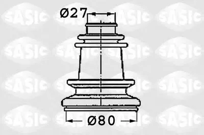 Комплект пылника, приводной вал SASIC купить