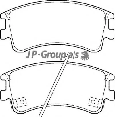 Комплект тормозных колодок, дисковый тормоз QH JP GROUP купить