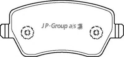 Комплект тормозных колодок, дисковый тормоз QH JP GROUP купить