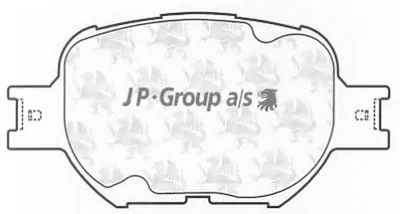 Комплект тормозных колодок, дисковый тормоз QH JP GROUP купить