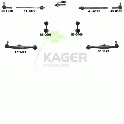 Подвеска колеса KAGER купить