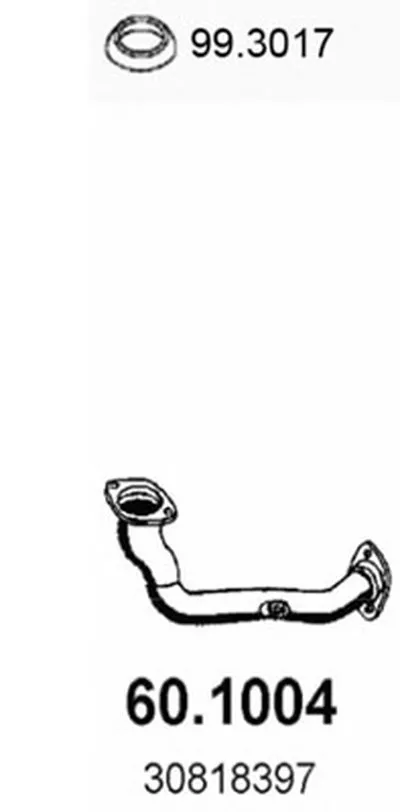 Труба выхлопного газа ASSO купить