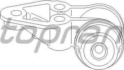 Втулка, балка моста TOPRAN купить