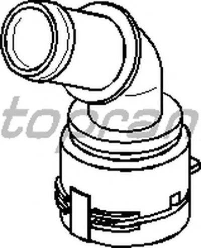 Фланец охлаждающей жидкости TOPRAN купить