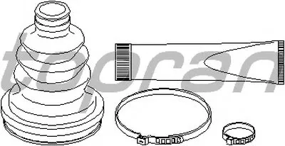 Комплект пылника, приводной вал TOPRAN купить