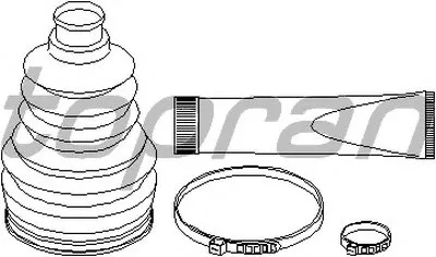 Комплект пылника, приводной вал TOPRAN купить