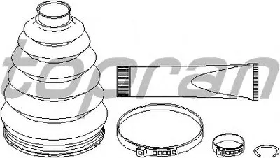 Комплект пылника, приводной вал TOPRAN купить