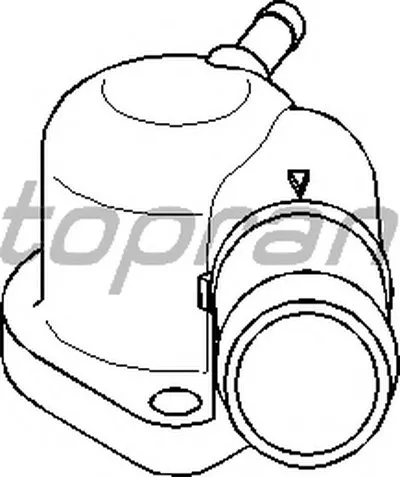Фланец охлаждающей жидкости TOPRAN купить