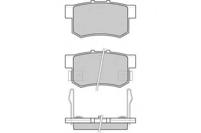 Комплект тормозных колодок, дисковый тормоз E.T.F. купить