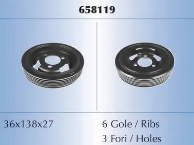 Ременный шкив, коленчатый вал MALÒ купить