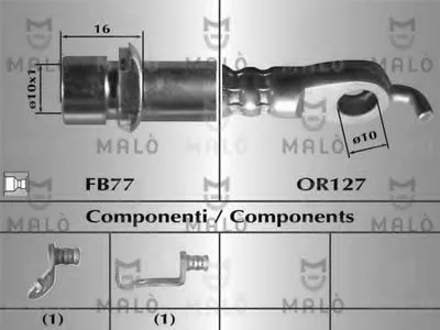 Тормозной шланг MALÒ купить