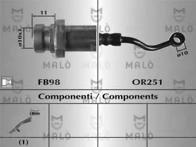 Тормозной шланг MALÒ купить