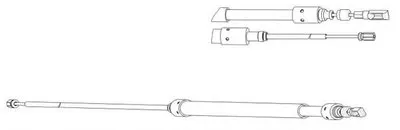 Трос, стояночная тормозная система CEF купить
